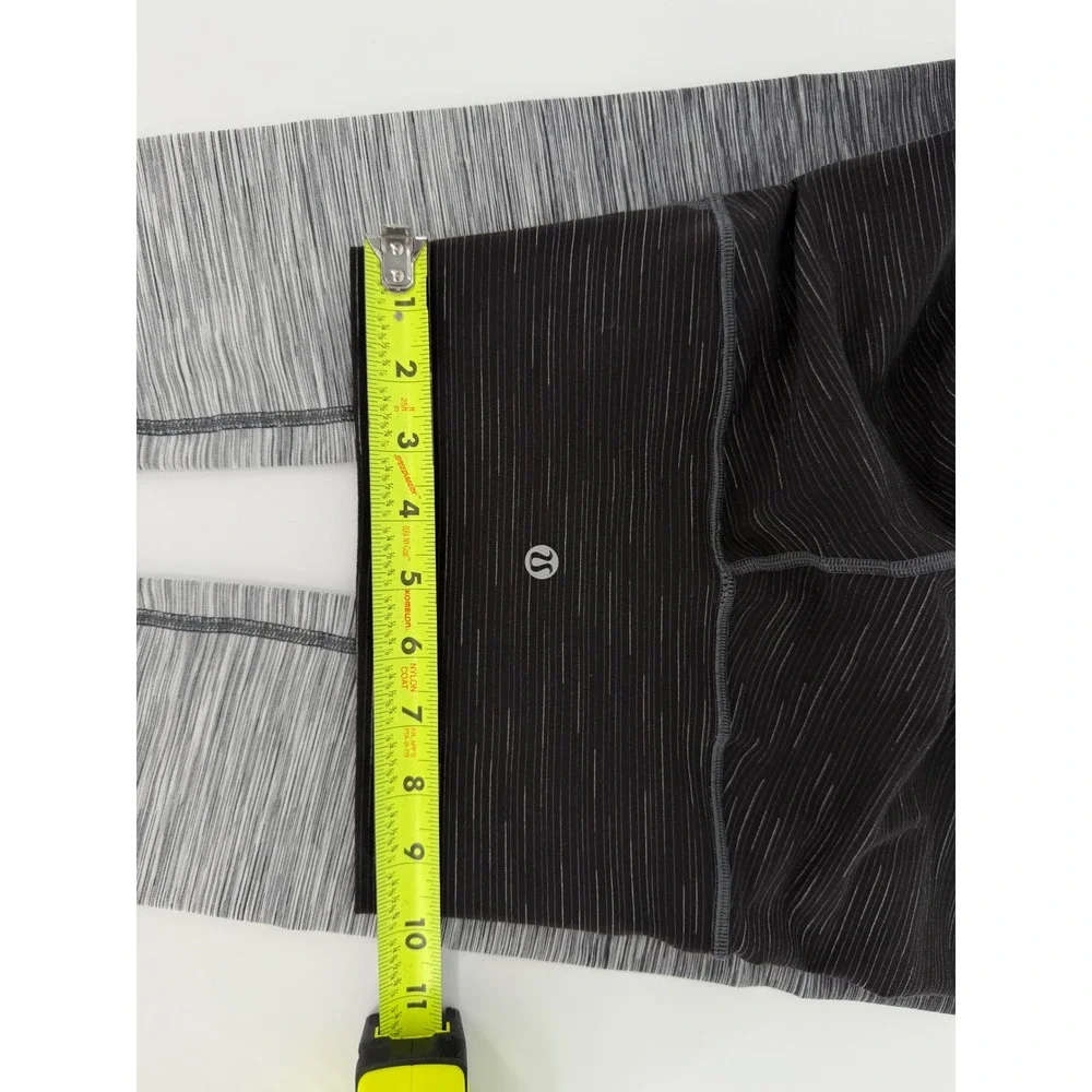 Lululemon Ombre Space Dye High Rise Leggings Black Grey Size 4 Yoga Training